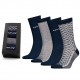 Levis  Men s Gift Box Blue Combo Cotton Socks 4 Pairs