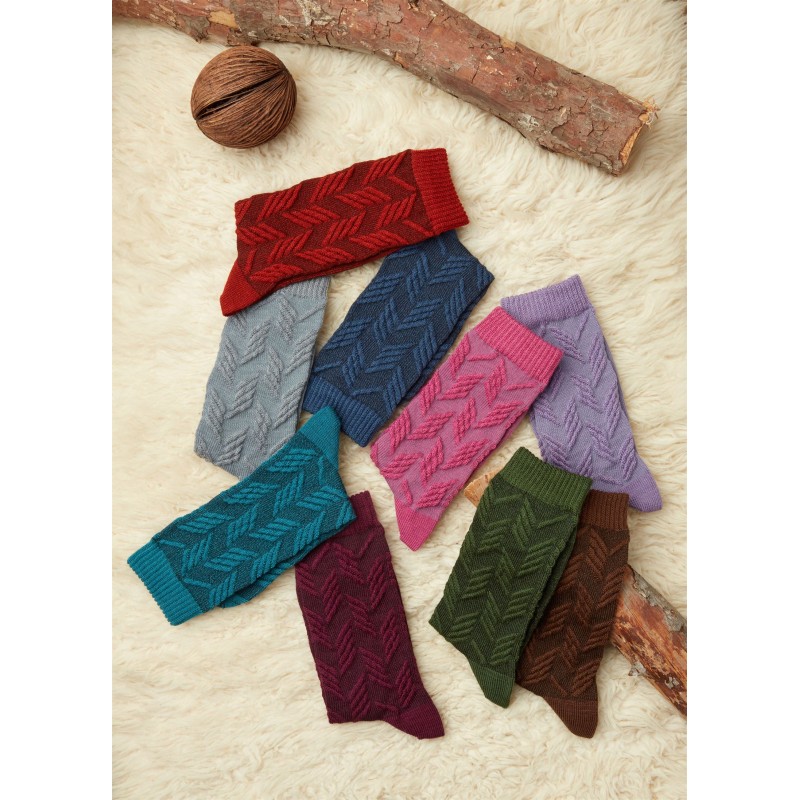 Me We Women s Wool Pattern Socks Variations Of Colors