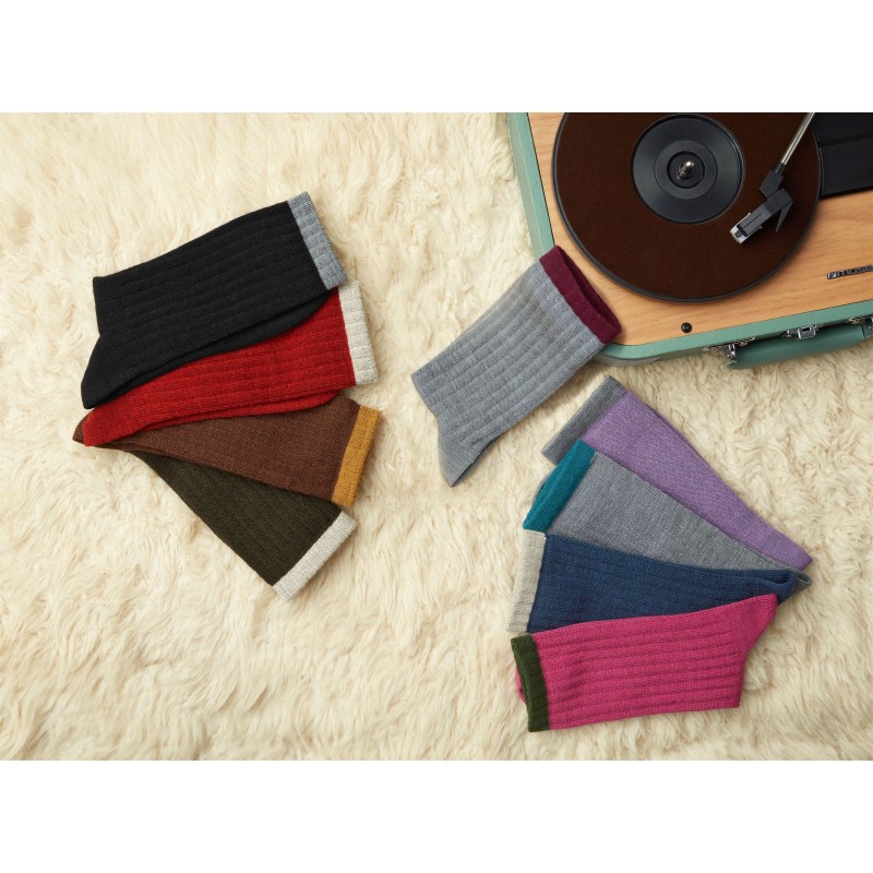 Me We Women s Wool Socks Colorful Details