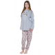 Mei Girls Cotton Pajamas Happy Face