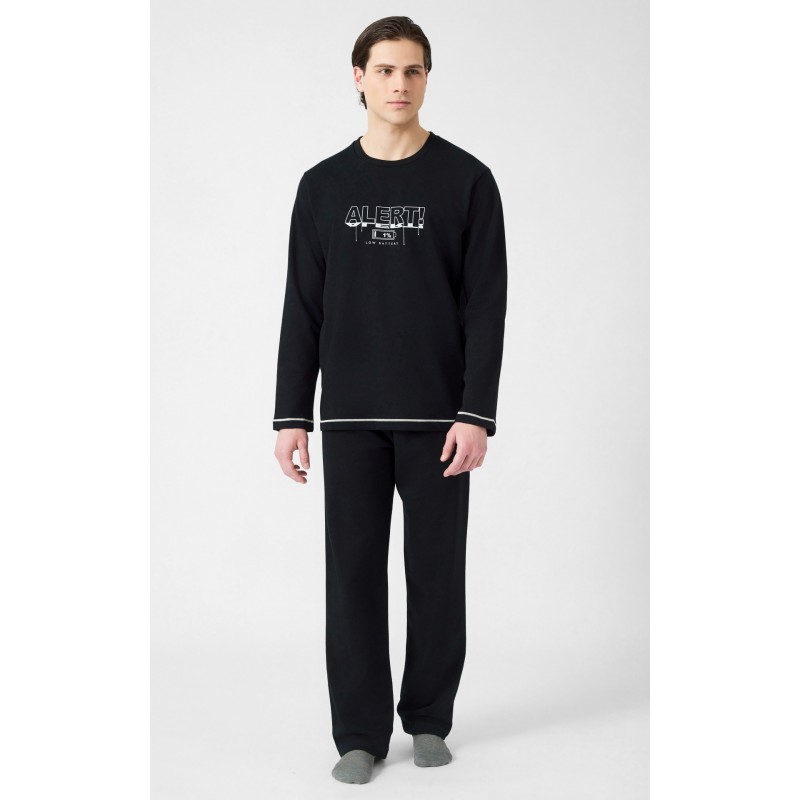 Minerva Men s Cotton Fouter Pajamas Alert