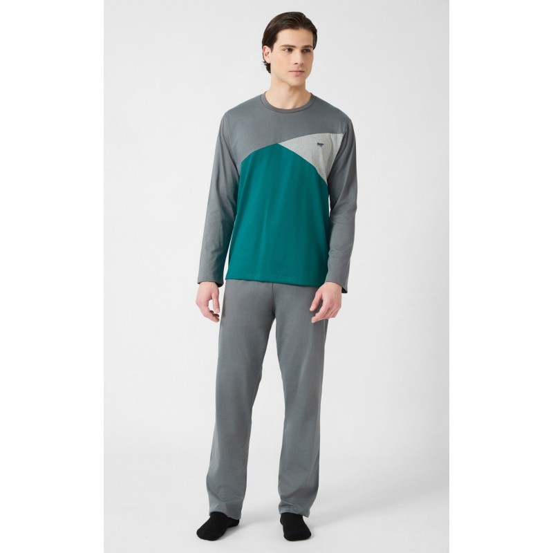 Minerva Men s Cotton Pajamas Bull Design