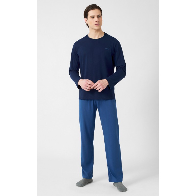 Minerva Men s Cotton Pajamas Marin Color