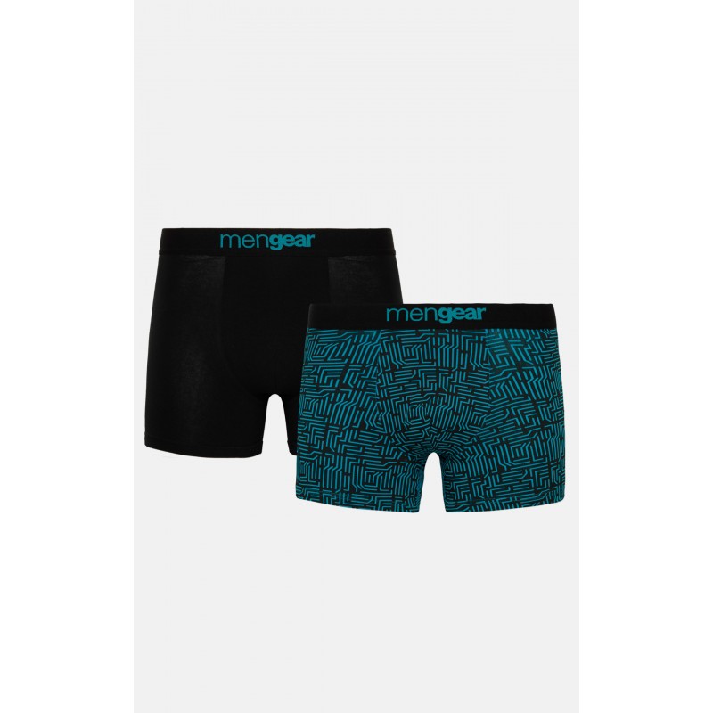 Minerva Men s Cotton Boxers Microchip Design 2 Pack Mengear