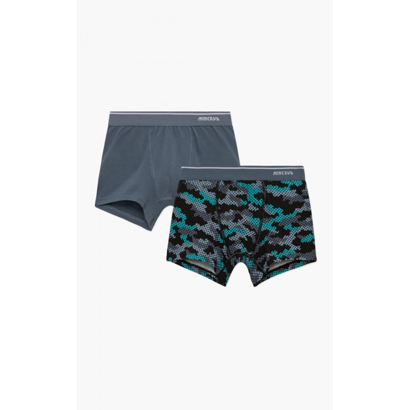 Minerva Boy s Cotton Boxers 2 Pack Camo