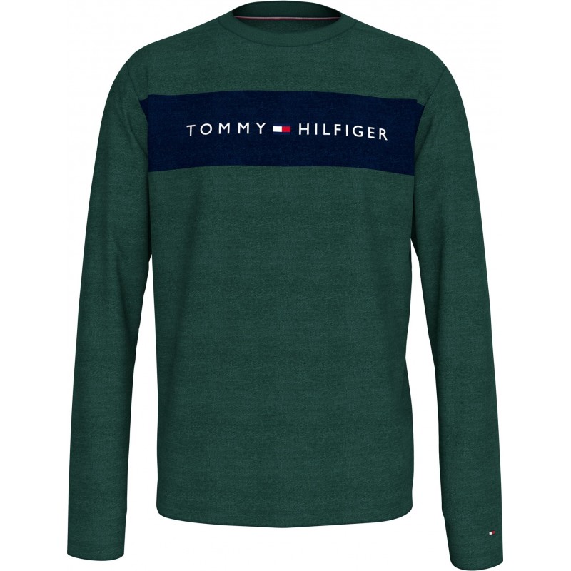 Tommy Hilfiger Ανδρική Μπλούζα Μακρύ Μανίκι Βαμβακερή Με Λαιμόκοψη & Τύπωμα