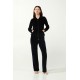 Vamp Women s Velour Tracksuit Black Color Cottle 