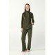 Vamp Women s Velour Tracksuit Olive Color