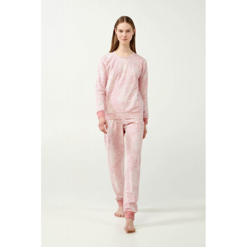 Vamp Women s Cotton Pajamas Pink Animal Pattern