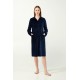 Vamp Women s Long Fleece Robe Blue Color